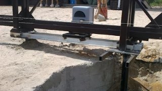 Купить сваи для ворот в Киселёвск. Заказать ворота на сваях под ключ от 21635 руб